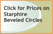1/4" starphire beveled circles