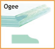 Choose from Ogee or 1/2 Bullnose edges