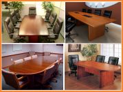 conference table are often boat or racetrack shaped