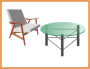 polished circular coffee table tops